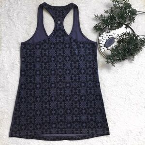 Lululemon CoolRacerback Nightfall Black-Grape Tank